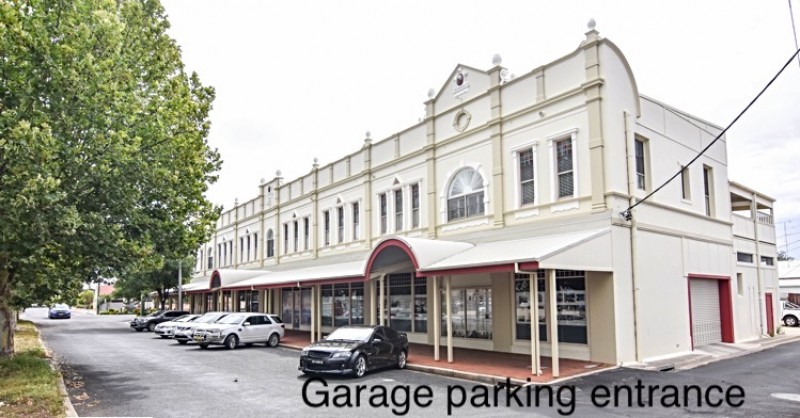 Garage parking entrance