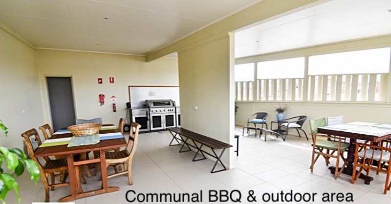 BBQ and outdoor communal area